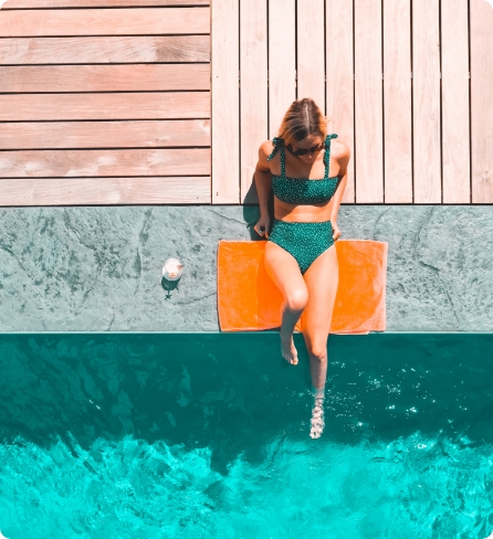 Απολαύστε την ιδιωτική πισίνα στις βίλες Dionisos Villas στο Πευκοχώρι Χαλκιδικής